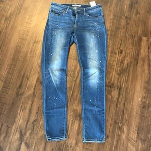 Levi’s 711 Skinny Paint Splatter Jeans